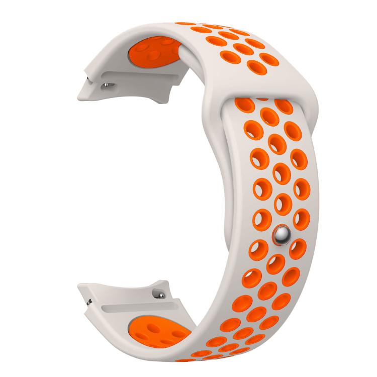 For Samsung Galaxy Watch FE / 7 / 6 / 5 / 4 Two Color Reverse Buckle Silicone Watch Band