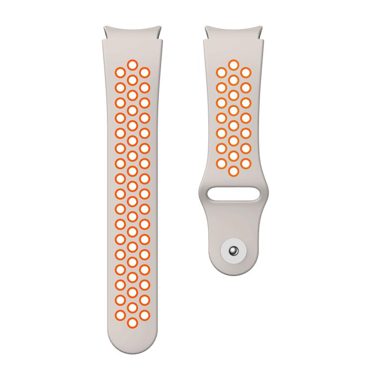 For Samsung Galaxy Watch FE / 7 / 6 / 5 / 4 Two Color Reverse Buckle Silicone Watch Band