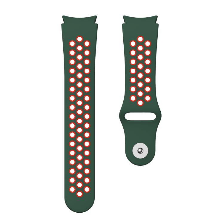 For Samsung Galaxy Watch FE / 7 / 6 / 5 / 4 Two Color Reverse Buckle Silicone Watch Band