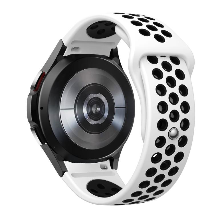 For Samsung Galaxy Watch FE / 7 / 6 / 5 / 4 Two Color Reverse Buckle Silicone Watch Band