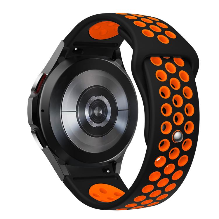 For Samsung Galaxy Watch FE / 7 / 6 / 5 / 4 Two Color Reverse Buckle Silicone Watch Band