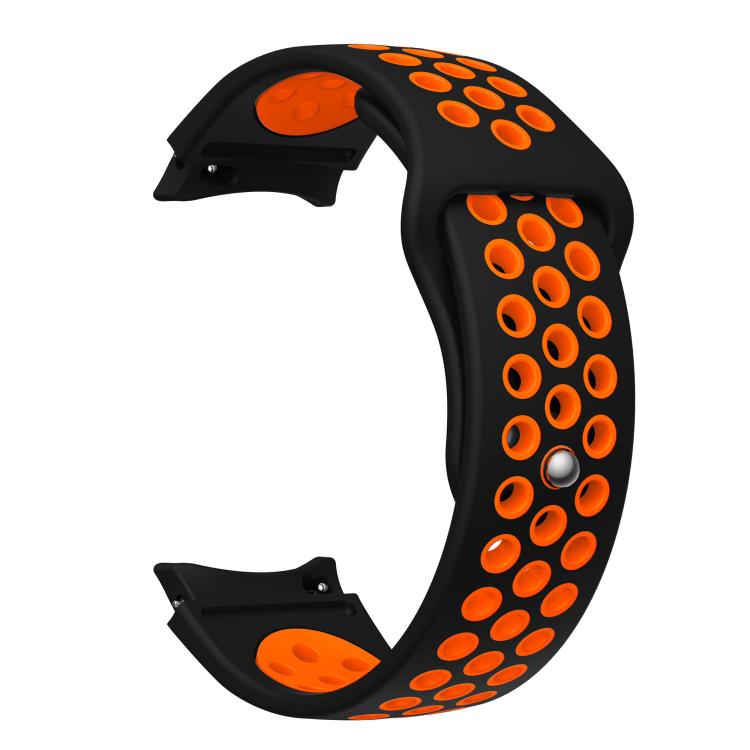 For Samsung Galaxy Watch FE / 7 / 6 / 5 / 4 Two Color Reverse Buckle Silicone Watch Band