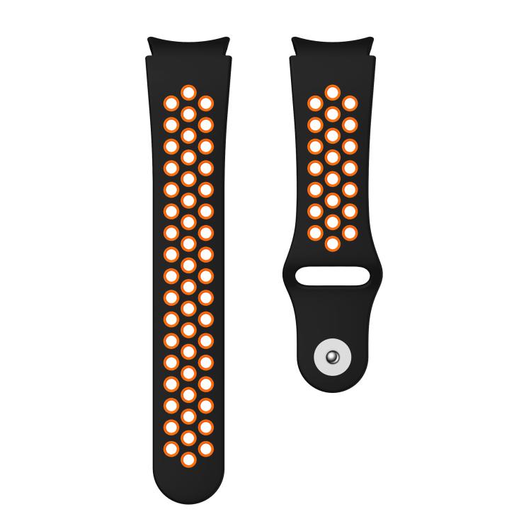For Samsung Galaxy Watch FE / 7 / 6 / 5 / 4 Two Color Reverse Buckle Silicone Watch Band