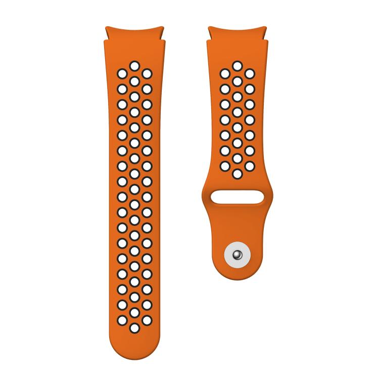 For Samsung Galaxy Watch FE / 7 / 6 / 5 / 4 Two Color Reverse Buckle Silicone Watch Band