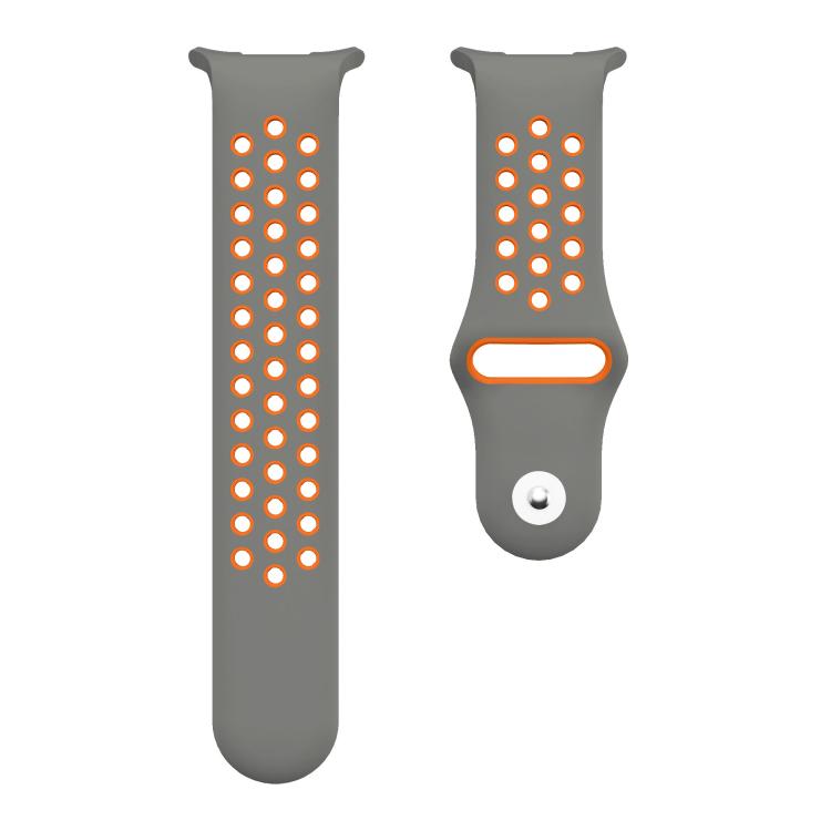 For Samsung Galaxy Watch Ultra 47mm / Ultra 2025 Two Color Round Holes Reverse Buckle Silicone Watch Band