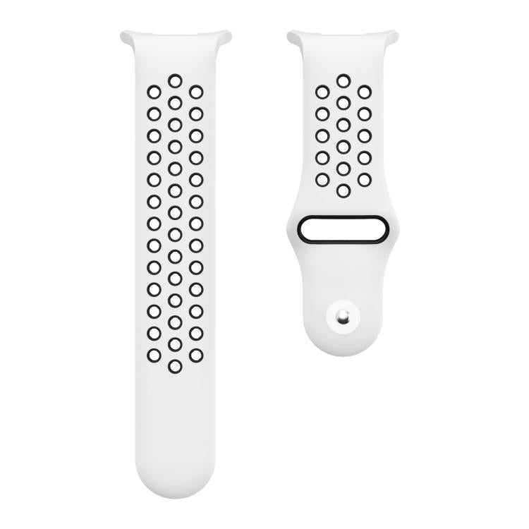 For Samsung Galaxy Watch Ultra 47mm / Ultra 2025 Two Color Round Holes Reverse Buckle Silicone Watch Band