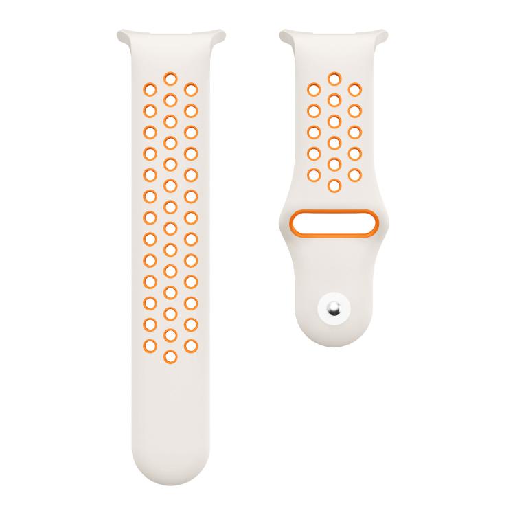 For Samsung Galaxy Watch Ultra 47mm / Ultra 2025 Two Color Round Holes Reverse Buckle Silicone Watch Band