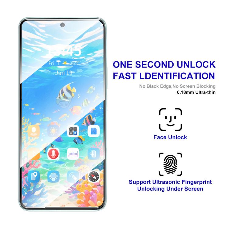 For Honor Magic 8 ENKAY Easy Install 0.18mm High Alumina Silicon Full Glass Film, Support Ultrasonic Unlock