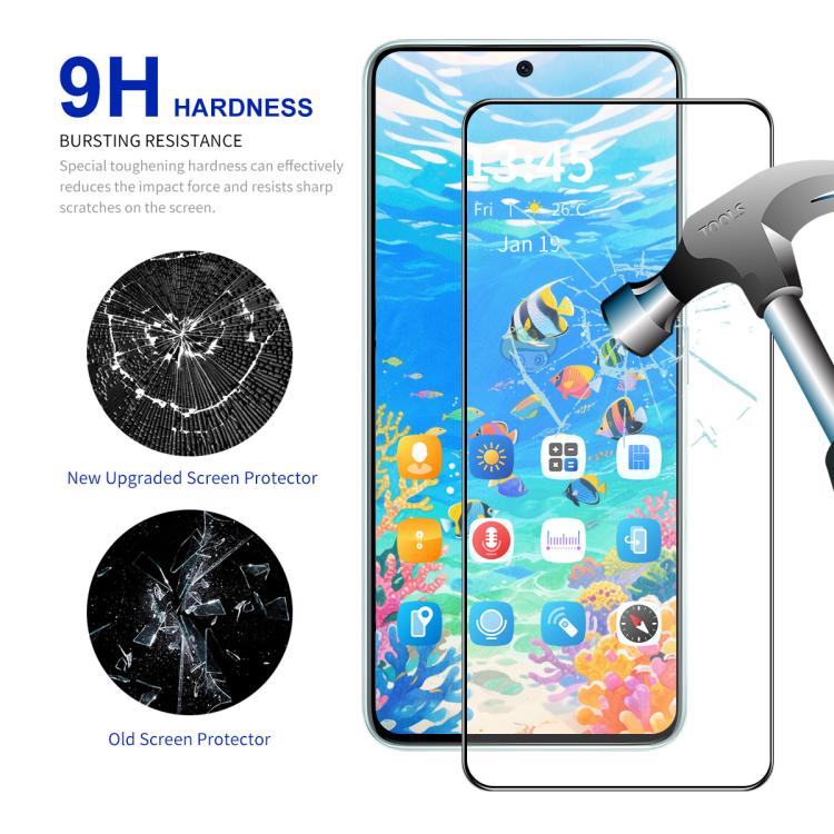 For Honor Magic 8 ENKAY Easy Install 0.18mm High Alumina Silicon Full Glass Film, Support Ultrasonic Unlock