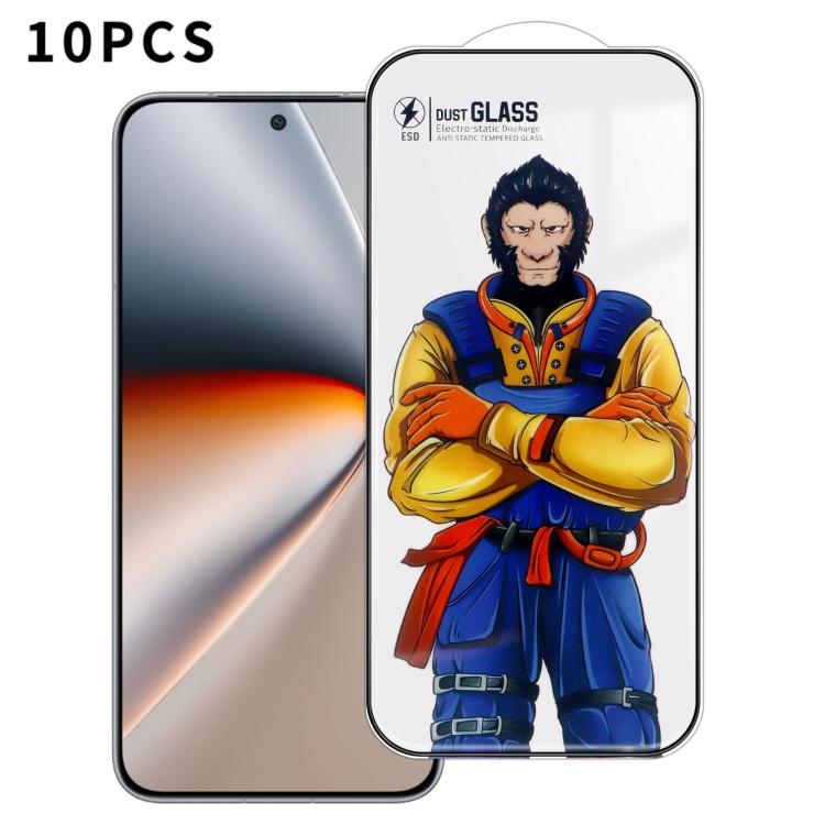 For Honor GT Pro 10pcs Armor Super-Strong 3D Curved 120C Anti-Static High-Aluminum Screen-Printed HD Tempered Glass Film