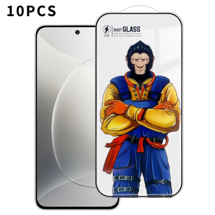 For Honor 300 10pcs Armor Super-Strong 3D Curved 120C Anti-Static High-Aluminum Screen-Printed HD Tempered Glass Film