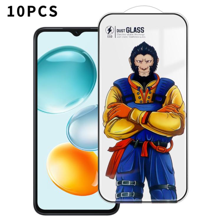 For Honor Play9C 10pcs Armor Super-Strong 3D Curved 120C Anti-Static High-Aluminum Screen-Printed HD Tempered Glass Film