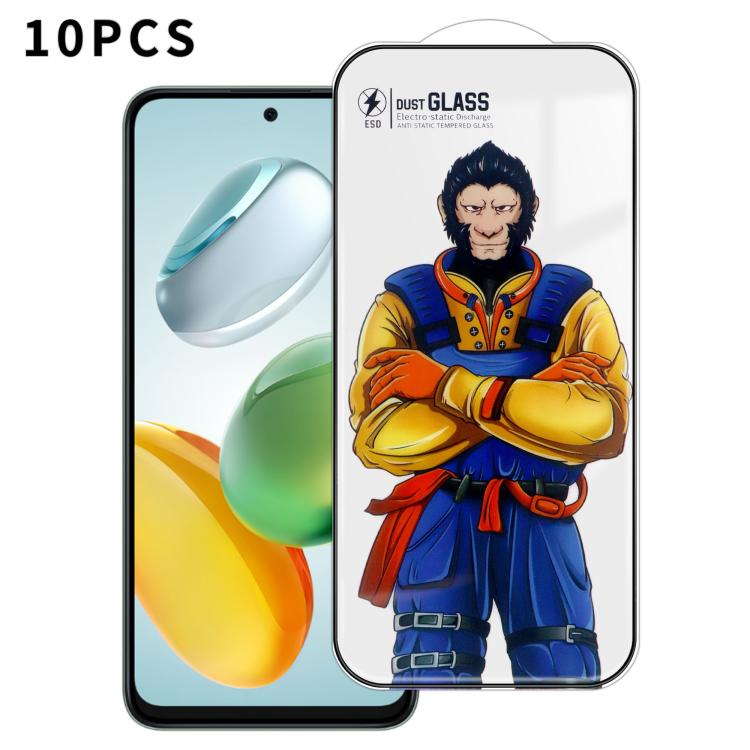 For Honor Play 60 Plus 10pcs Armor Super-Strong 3D Curved 120C Anti-Static High-Aluminum Screen-Printed HD Tempered Glass Film