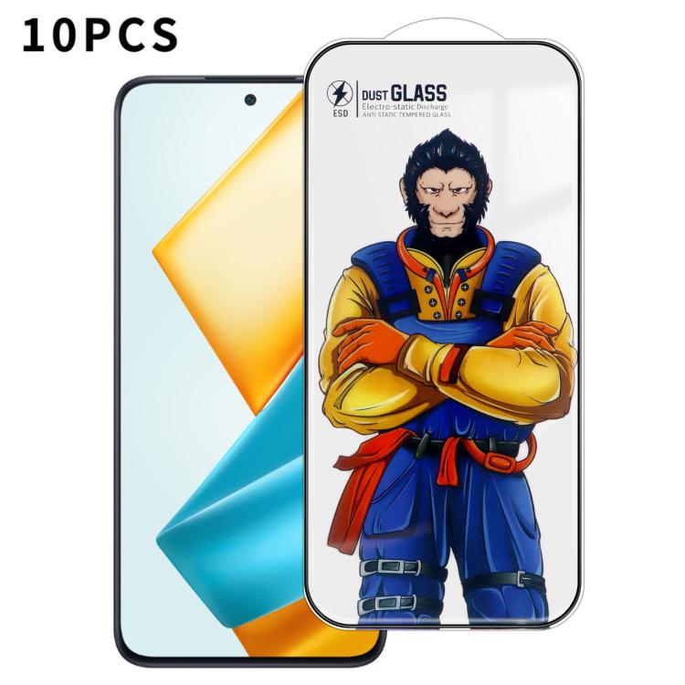 For Honor 90 GT 10pcs Armor Super-Strong 3D Curved 120C Anti-Static High-Aluminum Screen-Printed HD Tempered Glass Film
