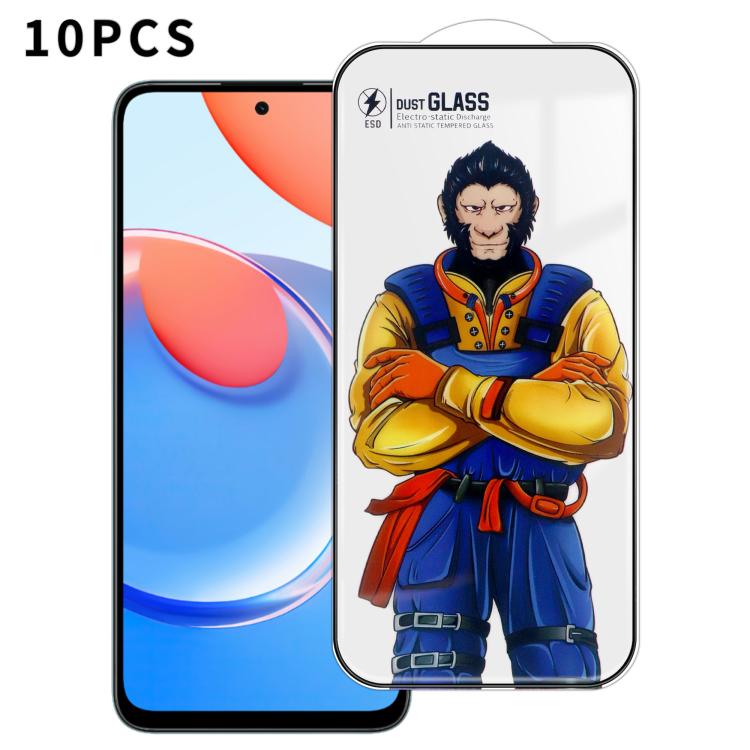For Honor Play8T 10pcs Armor Super-Strong 3D Curved 120C Anti-Static High-Aluminum Screen-Printed HD Tempered Glass Film