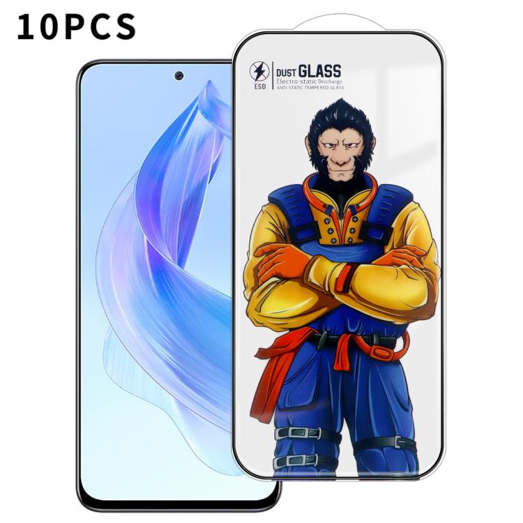 For Honor X50i 10pcs Armor Super-Strong 3D Curved 120C Anti-Static High-Aluminum Screen-Printed HD Tempered Glass Film