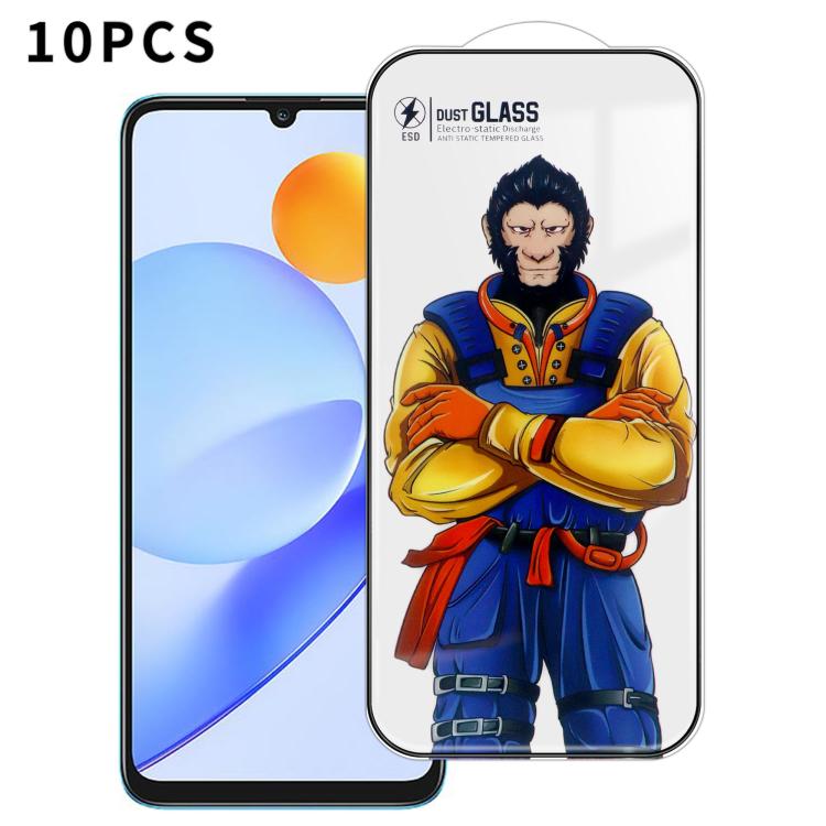 For Honor Play7T 10pcs Armor Super-Strong 3D Curved 120C Anti-Static High-Aluminum Screen-Printed HD Tempered Glass Film