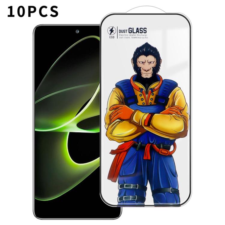 For Honor X40 GT 10pcs Armor Super-Strong 3D Curved 120C Anti-Static High-Aluminum Screen-Printed HD Tempered Glass Film