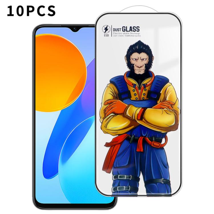 For Honor Play 30 10pcs Armor Super-Strong 3D Curved 120C Anti-Static High-Aluminum Screen-Printed HD Tempered Glass Film