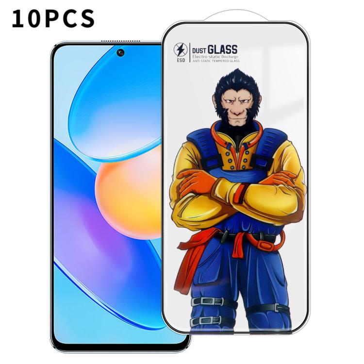 For Honor Play6T Pro 10pcs Armor Super-Strong 3D Curved 120C Anti-Static High-Aluminum Screen-Printed HD Tempered Glass Film
