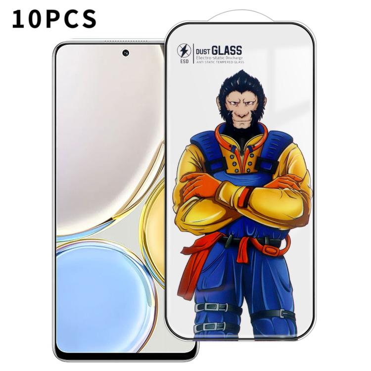 For Honor Magic4 Lite 10pcs Armor Super-Strong 3D Curved 120C Anti-Static High-Aluminum Screen-Printed HD Tempered Glass Film