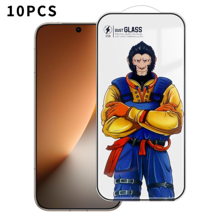 For Honor Magic8 10pcs Armor Super-Strong 3D Curved 120C Anti-Static High-Aluminum Screen-Printed HD Tempered Glass Film