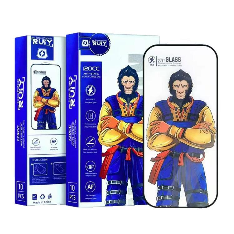 For Honor Play 60 10pcs Armor Super-Strong 3D Curved 120C Anti-Static High-Aluminum Screen-Printed HD Tempered Glass Film