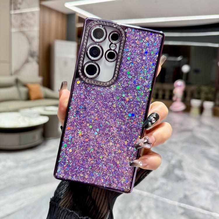 For Samsung Galaxy S25 Ultra 5G Diamond Glitter Sequins TPU Phone Case