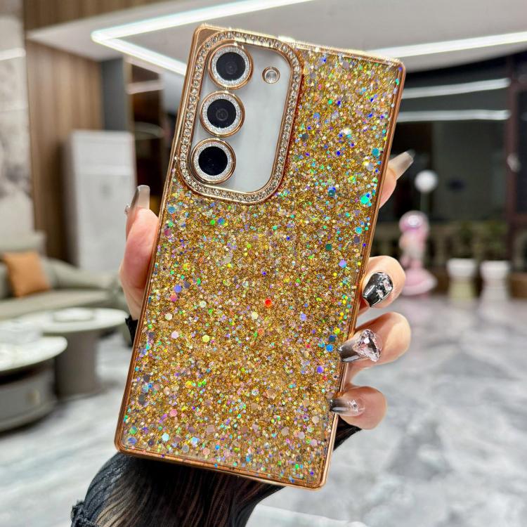 For Samsung Galaxy S23 5G Diamond Glitter Sequins TPU Phone Case