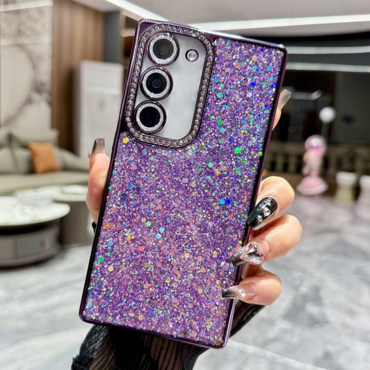 For Samsung Galaxy S22 5G Diamond Glitter Sequins TPU Phone Case