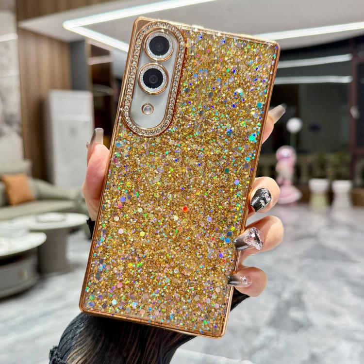 For Samsung Galaxy S25 Edge 5G Diamond Glitter Sequins TPU Phone Case