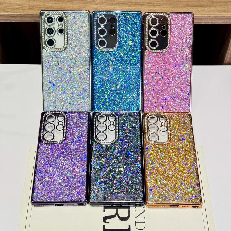 For Samsung Galaxy S23 5G Diamond Glitter Sequins TPU Phone Case
