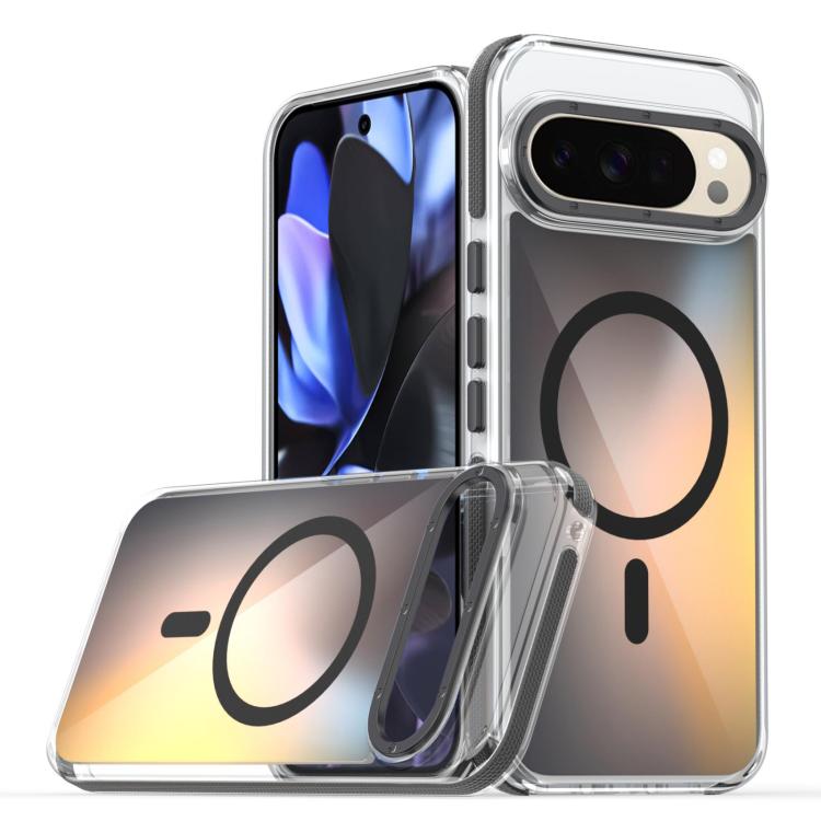 For Google Pixel 9 Pro Dual-Color Gradient Discolor MagSafe Phone Case