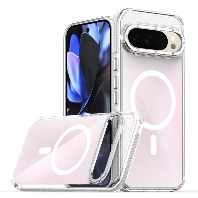 For Google Pixel 9 Pro Dual-Color Gradient Discolor MagSafe Phone Case