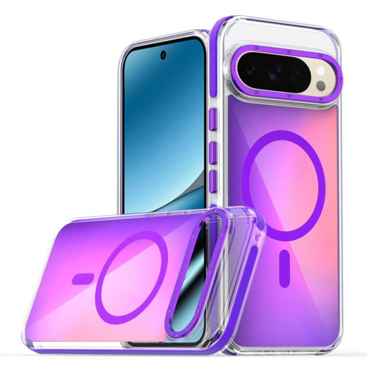 For Google Pixel 10 Pro XL Dual-Color Gradient Discolor MagSafe Phone Case