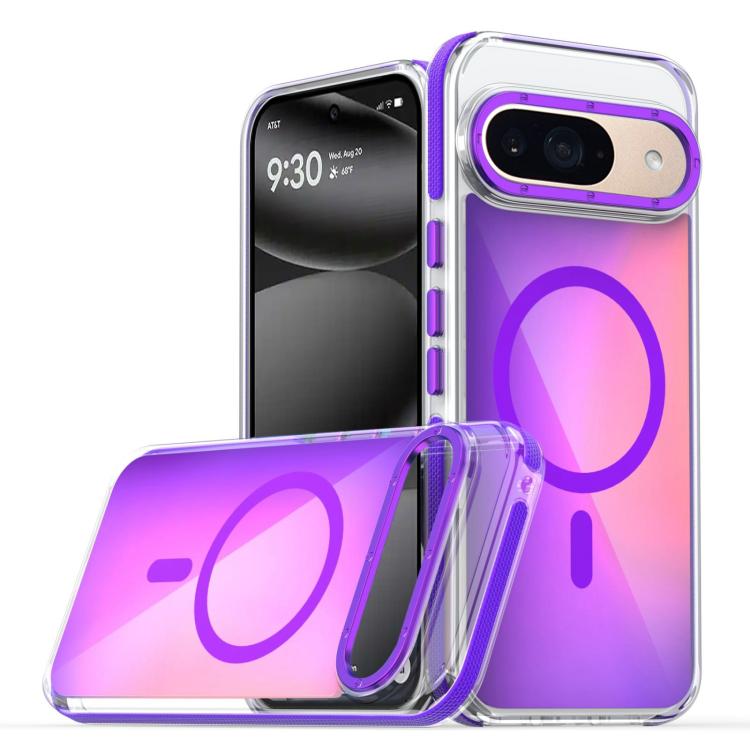 For Google Pixel 10 Pro Dual-Color Gradient Discolor MagSafe Phone Case