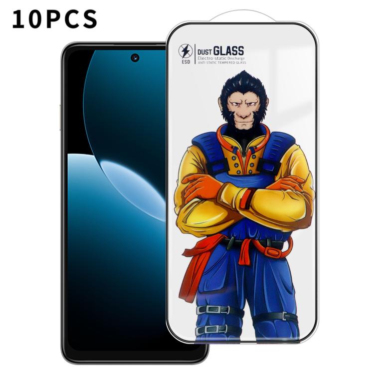 For Huawei Enjoy 80 10pcs Armor Super-Strong 3D Curved 120C Anti-Static High-Aluminum Screen-Printed HD Tempered Glass Film