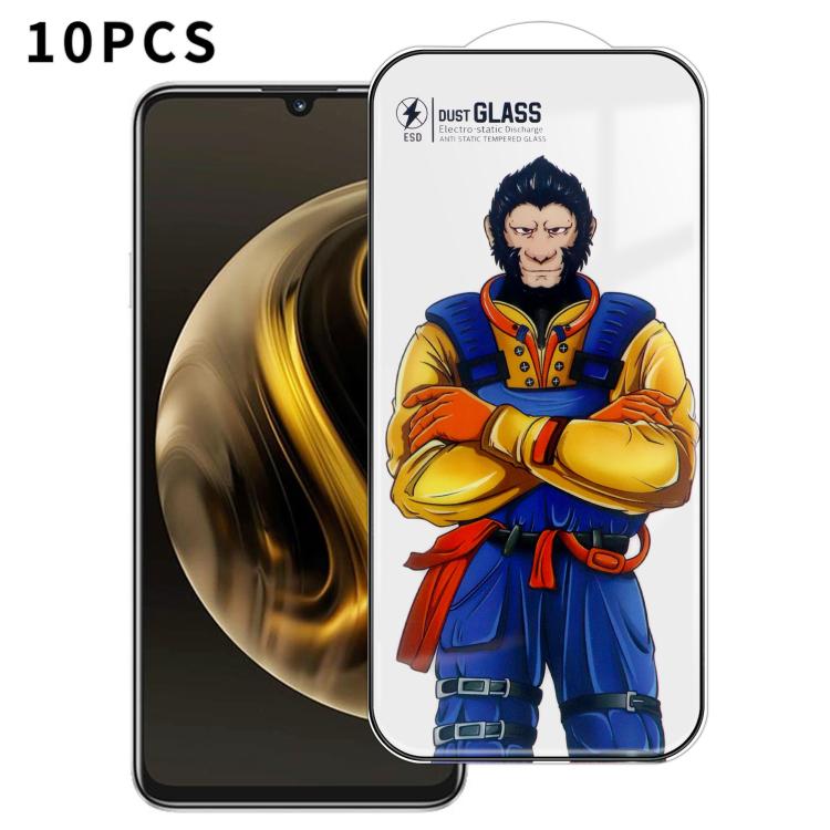 For Huawei Enjoy 70 10pcs Armor Super-Strong 3D Curved 120C Anti-Static High-Aluminum Screen-Printed HD Tempered Glass Film