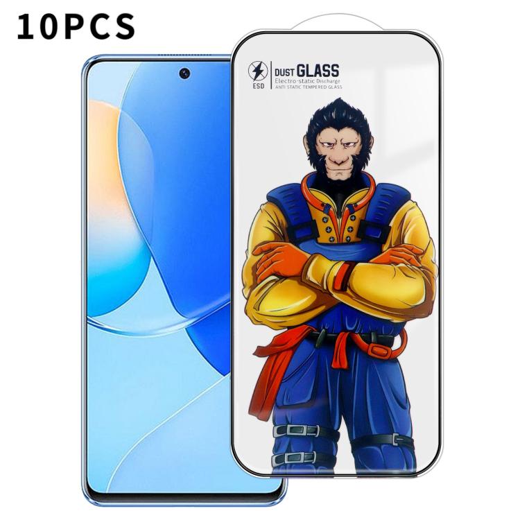 For Huawei nova 9 SE 10pcs Armor Super-Strong 3D Curved 120C Anti-Static High-Aluminum Screen-Printed HD Tempered Glass Film