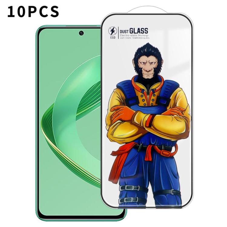 For Huawei nova 11 SE 10pcs Armor Super-Strong 3D Curved 120C Anti-Static High-Aluminum Screen-Printed HD Tempered Glass Film