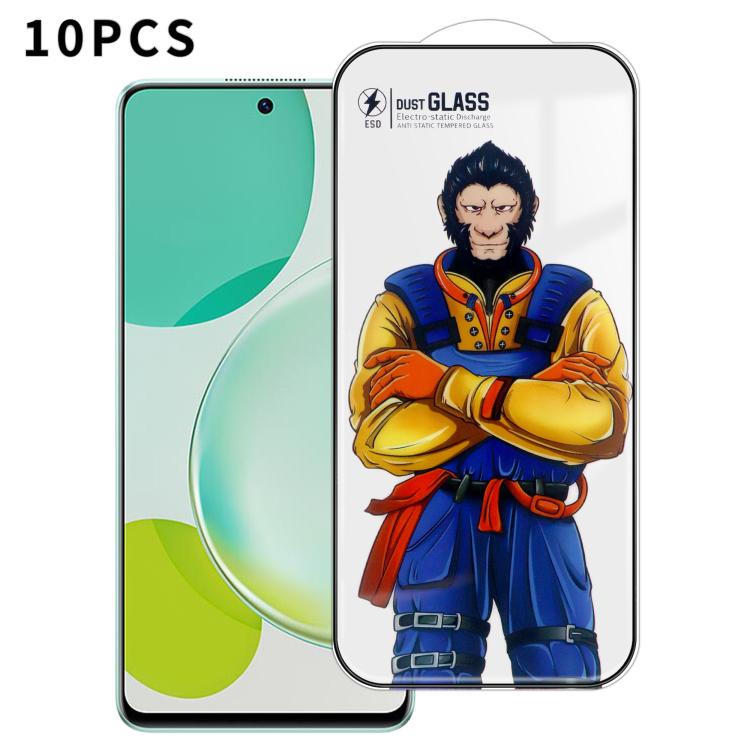 For Huawei nova 11i 10pcs Armor Super-Strong 3D Curved 120C Anti-Static High-Aluminum Screen-Printed HD Tempered Glass Film