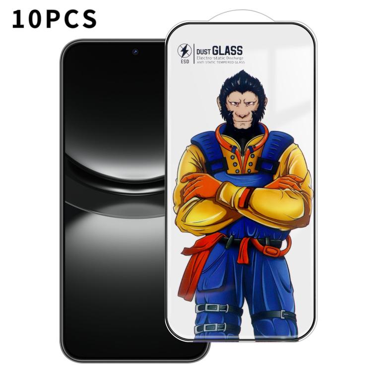 For Huawei nova 12 10pcs Armor Super-Strong 3D Curved 120C Anti-Static High-Aluminum Screen-Printed HD Tempered Glass Film