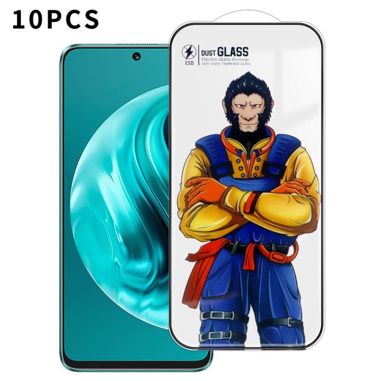 For Huawei nova 12i 10pcs Armor Super-Strong 3D Curved 120C Anti-Static High-Aluminum Screen-Printed HD Tempered Glass Film