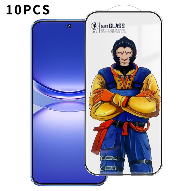 For Huawei nova 12s 10pcs Armor Super-Strong 3D Curved 120C Anti-Static High-Aluminum Screen-Printed HD Tempered Glass Film