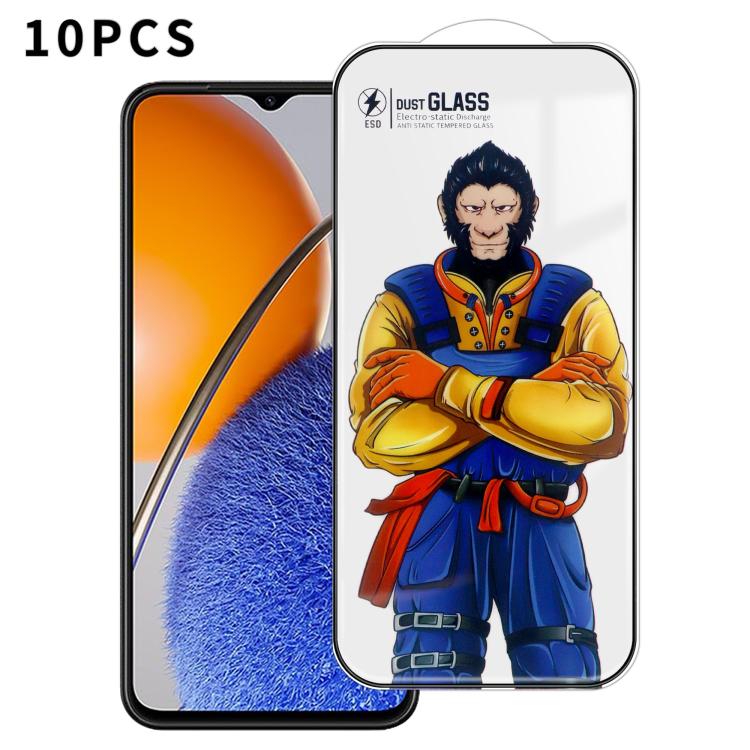 For Huawei nova Y61 10pcs Armor Super-Strong 3D Curved 120C Anti-Static High-Aluminum Screen-Printed HD Tempered Glass Film