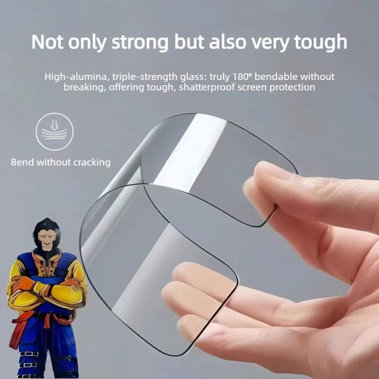 For Huawei nova Y72 10pcs Armor Super-Strong 3D Curved 120C Anti-Static High-Aluminum Screen-Printed HD Tempered Glass Film
