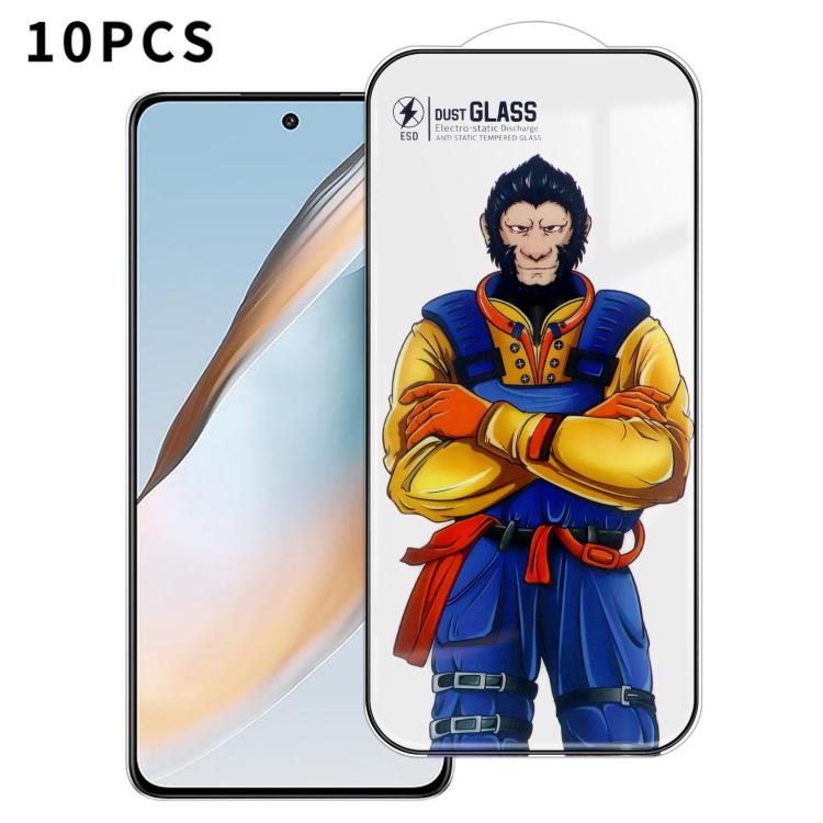 For OPPO K12 Plus 10pcs Armor Super-Strong 3D Curved 120C Anti-Static High-Aluminum Screen-Printed HD Tempered Glass Film