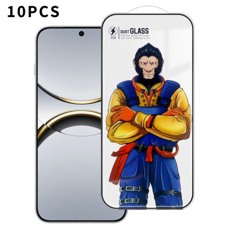 For OPPO Find X8 10pcs Armor Super-Strong 3D Curved 120C Anti-Static High-Aluminum Screen-Printed HD Tempered Glass Film