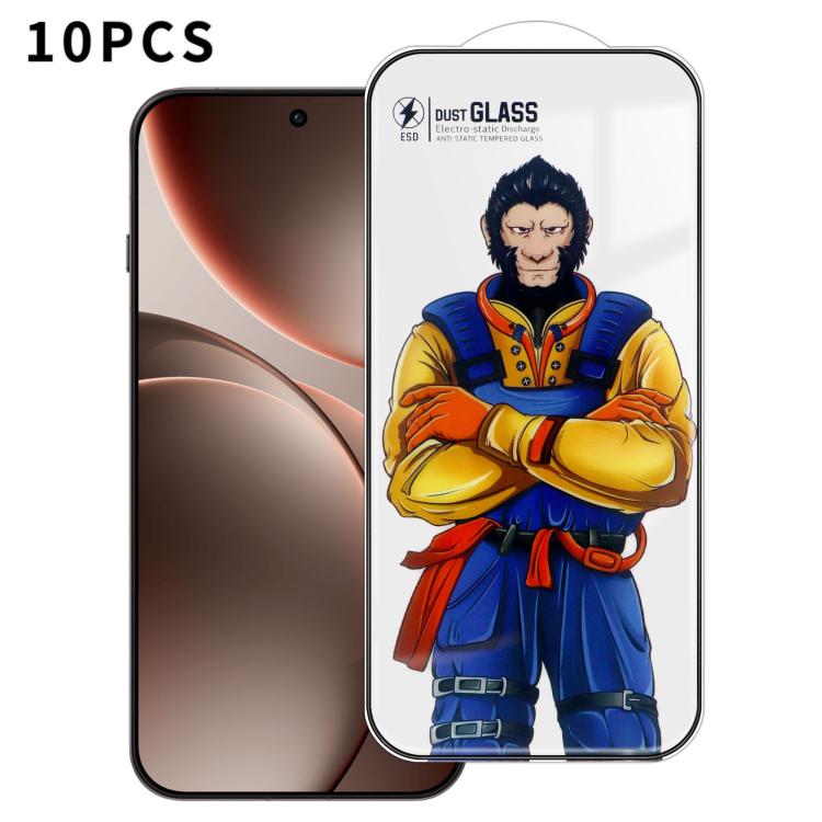 For OPPO Find X9 Pro 10pcs Armor Super-Strong 3D Curved 120C Anti-Static High-Aluminum Screen-Printed HD Tempered Glass Film