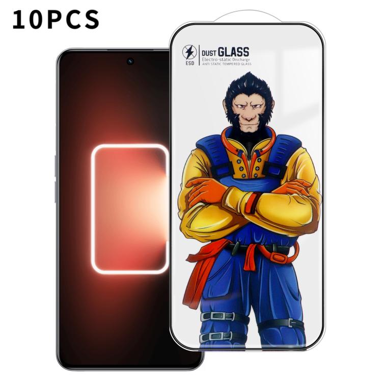For Realme GT Neo 5 10pcs Armor Super-Strong 3D Curved 120C Anti-Static High-Aluminum Screen-Printed HD Tempered Glass Film